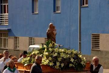 Procesión religiosa por el Valle de Jinámar-Telde (Foto F.J. Santana)